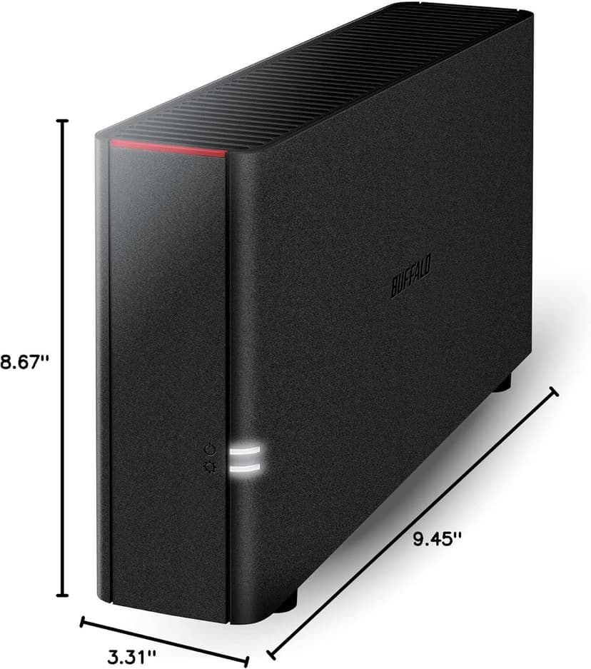 BUFFALO LinkStation 210 2TB 1-Bay NAS Network Attached Storage with HDD Hard Drives Included NAS Storage That Works as Home Cloud or Network Storage Device for Home