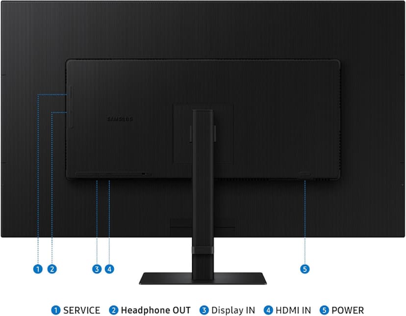 SAMSUNG 37" ViewFinity S7 (S70D) 4K UHD HDR10 High Resolution Monitor, DP Port, TUV-Certified, 2025, LS37D700EANXZA