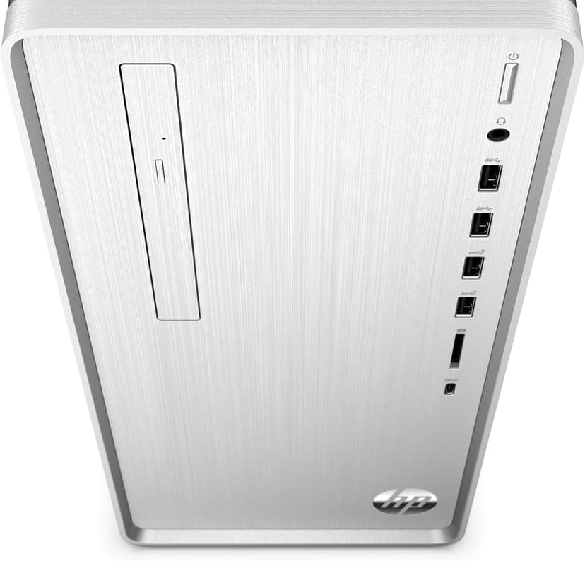 HP Pavilion Desktop, 10th Gen Intel Core i7-10700 Processor, 16 GB RAM, 1 TB hard drive + 256 GB SSD, Windows 10 Home (TP01-1070, Silver)