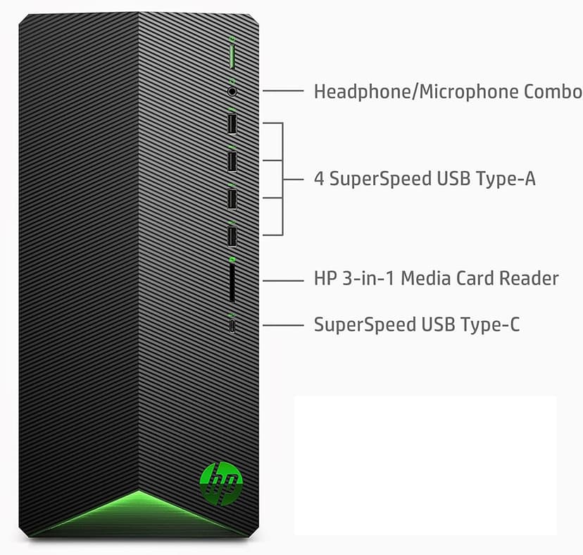 HP Pavilion Desktop Tower Computer, Intel 8-Core i7-11700F up to 4.9GHz, 32GB DDR4 RAM, 1TB PCIe SSD, GeForce GT 610 2GB, WiFi 6, Bluetooth, RJ-45, Type-C, HDMI, KB & Mouse, Windows 11 Pro, WE/PGPY