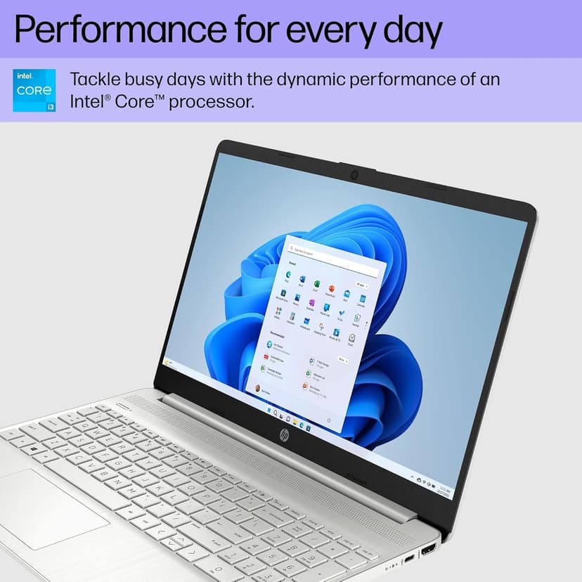 HP 15 Laptop for Business and Students (15.6" FHD, Intel 6-Core i3-1215U, 32GB RAM, 1TB SSD), Narrow-Bezel, Fingerprint Reader, 10-Hr Long Battery Life, Webcam, Numpad, HDMI, Win 11 Pro in S Mode