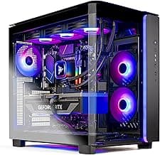 Skytech King 95 Gaming PC Desktop, Ryzen 9 9900X 4.4 GHz (5.6GHz Turbo Boost), NVIDIA RTX 5070 12GB GDDR7, 1TB Gen4 NVMe SSD, 32GB DDR5 RAM 6000 RGB, 850W Gold PSU, 360mm ARGB AIO, Wi-Fi, Win 11