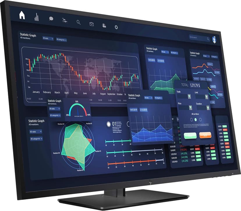 HP Z2 G5 SFF Trading Computer Bundle with Intel Core i7 8-Core up to 4.8GHz, 16GB DDR4-2933, 512GB SSD, Quadro P1000 GPU, Win 10, Z43 UHD 43 Inch Monitor, Keyboard, Gel Pads