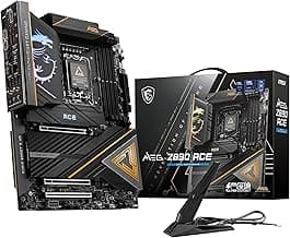 msi MEG Z890 ACE Gaming Motherboard (Support Core Ultra Series 2 Intel Processors, LGA 1851, DDR5, PCIe 5.0, M.2, SATA, 10Gbps LAN, USB Type-C, Wi-Fi 7, Bluetooth 5.4, Thunderbolt 4, ATX)