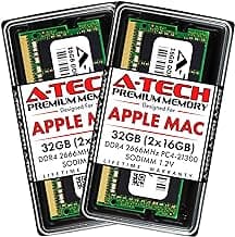 A-Tech 32GB Kit (2x16GB) RAM for Apple iMac & Mac Mini (2018, 2019 & 2020) | DDR4 2666 MHz SODIMM PC4-21300 / PC4-21333 260-Pin SO-DIMM Memory Upgrade