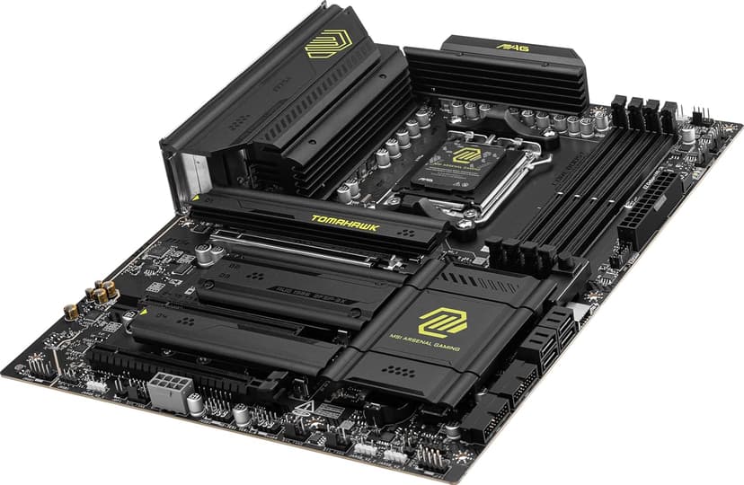 msi MAG X870 Tomahawk WiFi Gaming Motherboard (AMD Ryzen 9000/8000/7000 Series Processors, AM5, DDR5, PCIe 5.0, M.2 Gen5, SATA 6Gb/s, USB 40Gbps, HDMI/DP, Wi-Fi 7, Bluetooth 5.4, 5Gbps LAN, ATX)