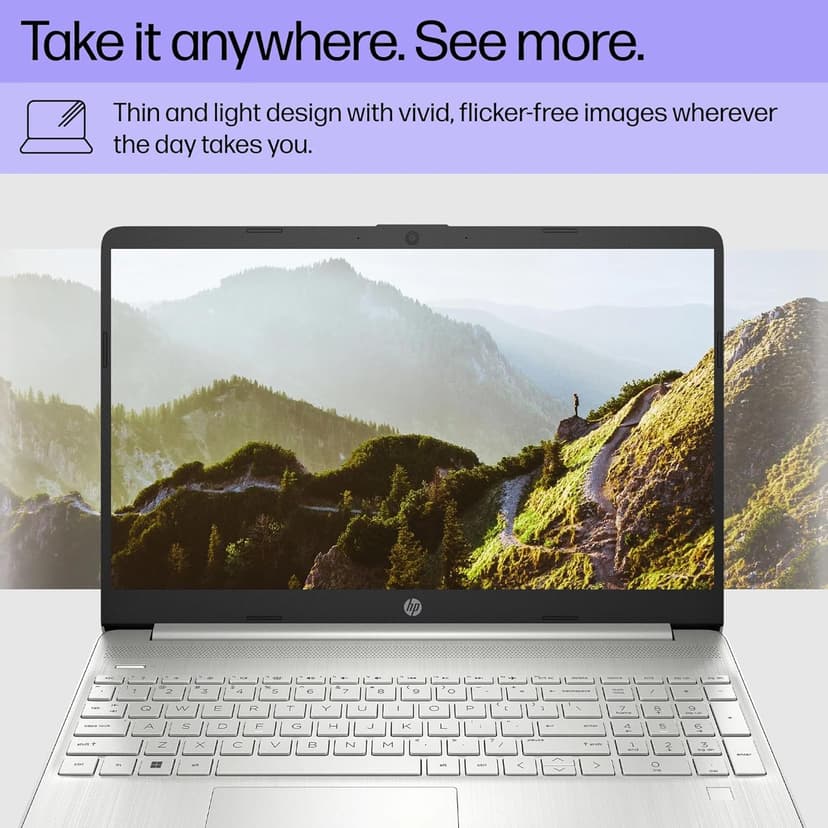 HP 15 Laptop for Business and Students (15.6" FHD, Intel 6-Core i3-1215U, 32GB RAM, 1TB SSD), Narrow-Bezel, Fingerprint Reader, 10-Hr Long Battery Life, Webcam, Numpad, HDMI, Win 11 Pro in S Mode