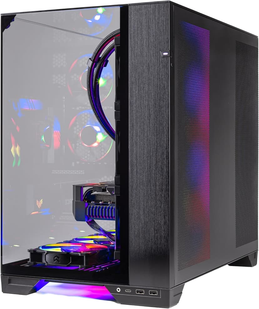 Skytech O11V Gaming PC Desktop, Intel i7 14700K 3.4 GHz (5.5GHz Turbo Boost), NVIDIA RTX 4080 Super 16GB GDDR6X, 2TB Gen4 SSD, 32GB DDR5 RAM 5600 RGB, 1000W Gold ATX 3.0 PSU, 360mm ARGB AIO, Wi-Fi