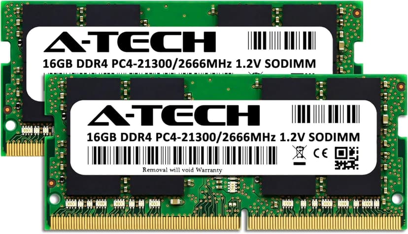 A-Tech 32GB Kit (2x16GB) RAM for Apple iMac & Mac Mini (2018, 2019 & 2020) | DDR4 2666 MHz SODIMM PC4-21300 / PC4-21333 260-Pin SO-DIMM Memory Upgrade