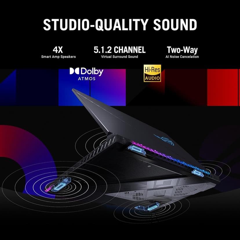 ASUS ROG Strix Scar 16 (2024) Gaming Laptop, 16” Nebula HDR 16:10 QHD 240Hz/3ms, 1100 nits, Mini LED Display, GeForce RTX 4080, Intel Core i9-14900HX, 32GB DDR5, 1TB SSD, Windows 11 Pro, G634JZR-XS96