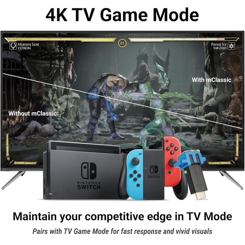 mClassic Switch: Boost Nintendo Switch Games in 4K TV Game Mode!