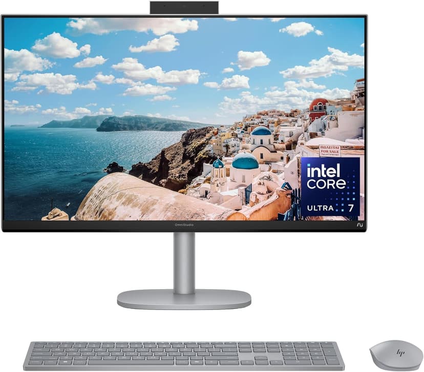 HP OmniStudio X 27 inch All-in-One Desktop AI PC, FHD Touchscreen, Intel Core Ultra 7 256V, 16 GB RAM, 2 TB SSD, Intel Arc Graphics 140V, Windows 11 Home, Copilot Plus, 27-cs1010