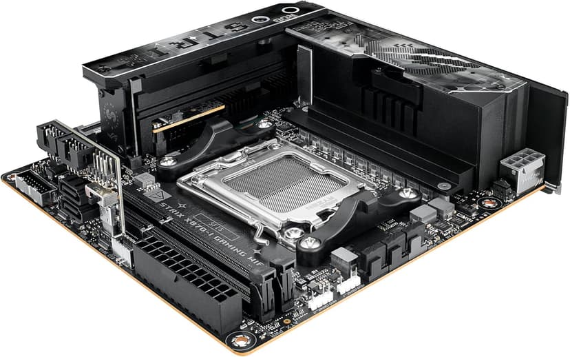 ASUS ROG STRIX X870-I GAMING WIFI AMD AM5 X870 Mini ITX motherboard 10+2+1 power stages, Dynamic OC Switcher, Core Flex, DDR5 AEMP, WiFi7, 2x M.2, PCIe®5.0, Q-Release Slim, USB4, AI OCing & Networking