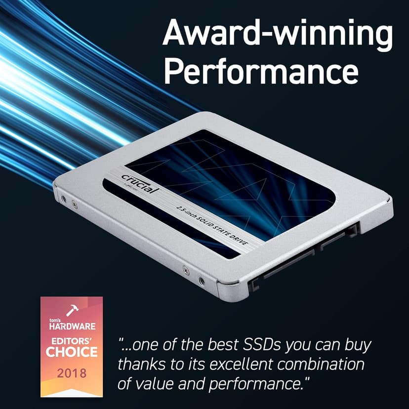 Crucial MX500 2TB 3D NAND SATA 2.5 Inch Internal SSD, up to 560MB/s - CT2000MX500SSD1