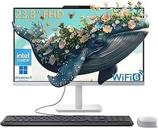 Lenovo 24 All-in-One Desktop Computer for Home Office, 23.8" FHD Business AIO, Intel 8-Core Processor (Beat i3-1115G4), 32GB DDR4 RAM, 1TB PCIe SSD, WiFi 6, Bluetooth 5.2, Windows 11 Pro, Vent-Hear