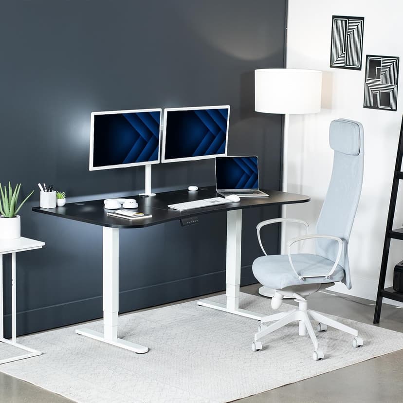 VIVO 63 x 32 inch Universal Table Top for Standard and Sit to Stand Height Adjustable Home and Office Desk Frames, Black Desktop, DESK-TOP1B