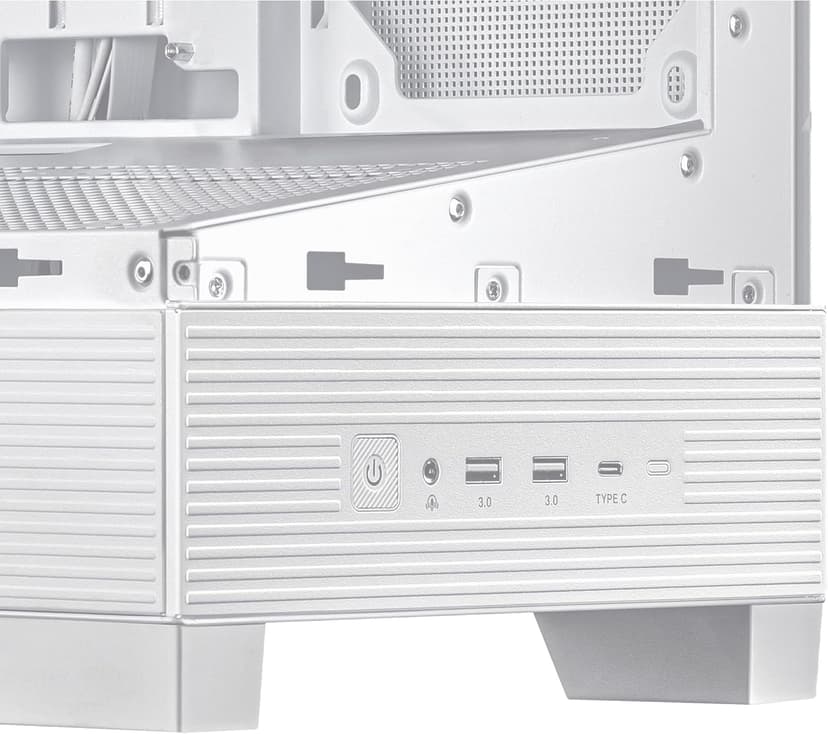 ASUS A31 White ATX Mid-Tower Gaming Case, Dual-Sided Tempered Glass, Frameless Design, BTF Hidden Connectors, 360 AIO Support, 8° Angled Base, ARGB Ready, Optimized Airflow, Seamless Cable Management
