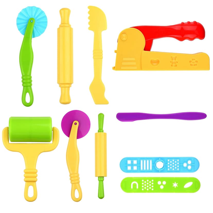 Set of 10 pcs Smart Dough Tools Kit with Extruder Machine/Dough Tools (Extruder + Dough Tools)