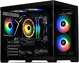 Sirius AI Gaming Desktop - Intel i5 14400F up to 4.7GHz, RTX 5060 GDDR7, 32GB DDR5 RGB 6000MHz, 1TB NVMe Gen4 SSD, Intel B760 Motherboard, 650W Gold PSU, Win 11 Home VR Ready