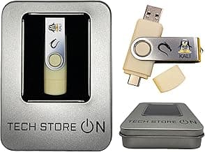Kali Linux OS for Hackers - Bootable Live Install USB Flash Thumb Drive - Cybersecurity Hacking Tools and Penetration Testing + Gift Packaging Box