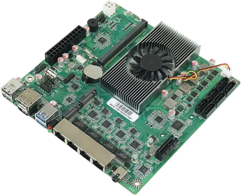N100 Industrial Motherboard NAS 4 Cores 4 Threads Low Power Processor 4x2.5G i226 Network M.2 Slot 6xSATA DP HDMI 2.0 PCIE ×1 .1*M2_ SSD NVME/NGFF+ 1*M.2_ NVME