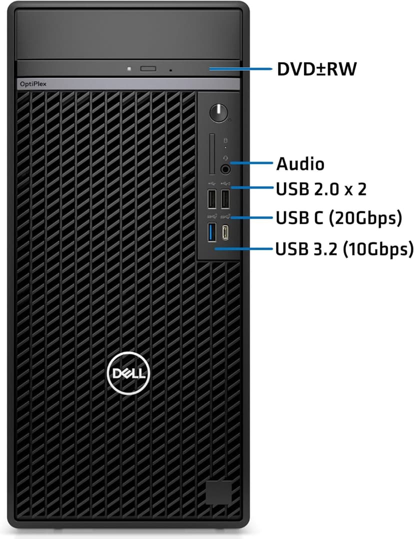 Dell OptiPlex 7020 Plus Tower 7000 Business Desktop Computer, 14th Gen Intel 20-Core i7-14700 up to 5.4GHz, 64GB DDR5 RAM, 2TB PCIe SSD, DVDRW, WiFi Adapter, Ethernet, Keyboard Mouse, Windows 11 Pro