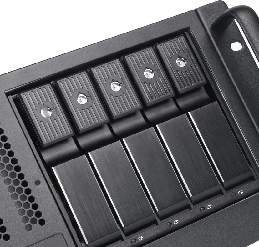 SilverStone Technology RM41-H08 4U Rackmount Server Case with 5 x 3.5 Hot-Swappable Bay and 3 x 5.25 Bays with USB 3.1 Gen 1 RM41-H08-x