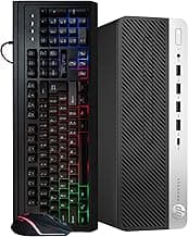 HP ProDesk 600 G4 Desktop Computer PC | Hexa Core Intel i5 (3.0GHz) | 16GB DDR4 RAM | 500 GB SSD Solid State | Windows 11 Professional | RGB Keyboard & Mouse | Home or Office PC.