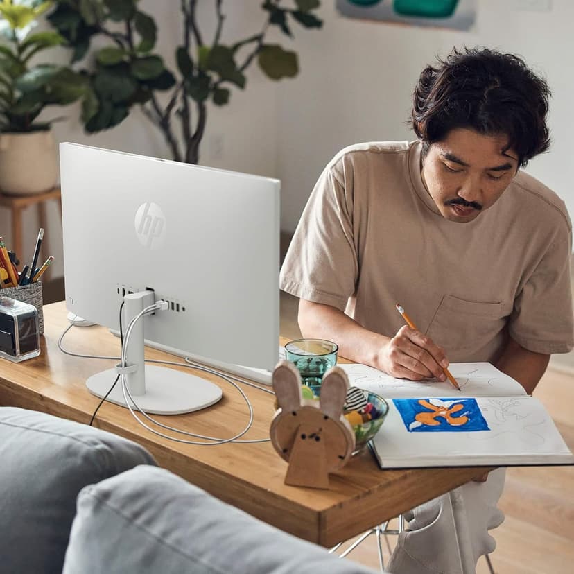 HP All-in-One Desktop Computer - Office Lifetime & Win 11 Pro • 21.5" FHD Anti-Glare Display • Intel Celeron J4025 CPU • for Everyday Use • 16GB RAM 1TB SSD • w/Accessories