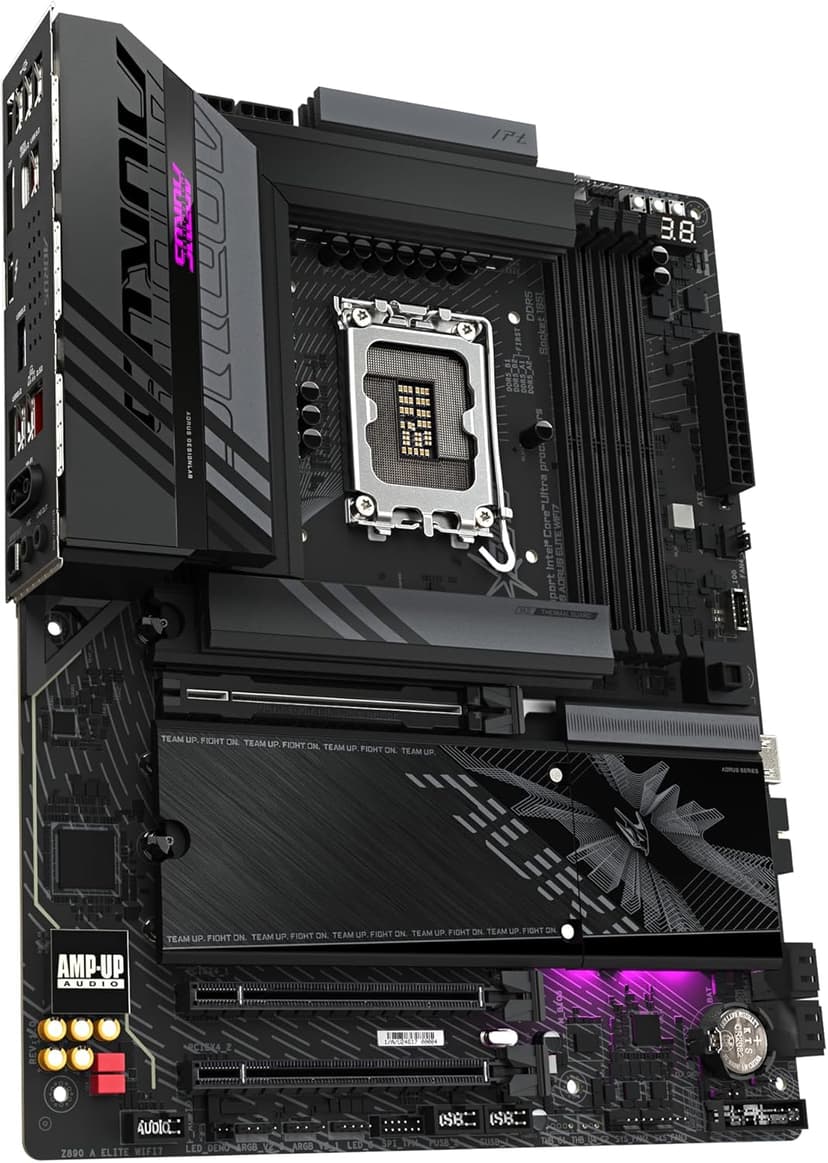 GIGABYTE Z890 AORUS Elite WIFI7 ICE Motherboard - Supports Intel Core Ultra (Series 2) CPUs, 16+1+2 Phases VRM, up to 8800MHz DDR5 (OC), 1xPCIe 5.0 + 3xPCIe 4.0, Wi-Fi 7, 2.5GbE LAN, Thunderbolt 4