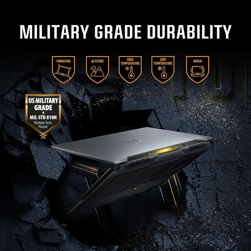 ASUS TUF Gaming F16 Gaming Laptop, 16” FHD+ 144Hz IPS-Level 16:10 Display, Intel® Core™ 5 210H, NVIDIA® GeForce RTX™ 4050, 16GB DDR5, 512GB PCIe Gen4 SSD, Wi-Fi 6, Win11 Home, FX607VU-SS53
