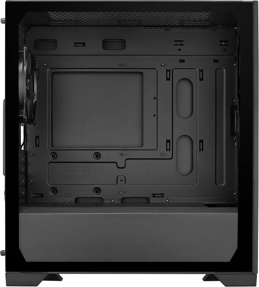 Cooler Master Elite 301 Lite Micro-ATX High Airflow Minimalist PC Case, 365mm GPU Max, Compatible RTX 5080|RX 7090 XT, 280mm AIO Max, Type C, Tempered Glass, 120mm PWM Fan, Intakes Grill