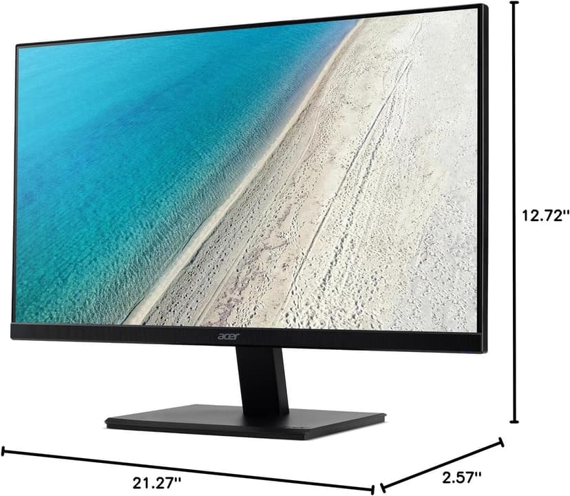 acer 24" FHD IPS (1920x1080) Monitor Bundle with Docztorm Dock, 100Hz Display, 1 HDMI 1.4, 1 VGA, Flickerless, VESA Mount (100x100 mm), Ideal for Home & Business, Black (2025 Latest Model)