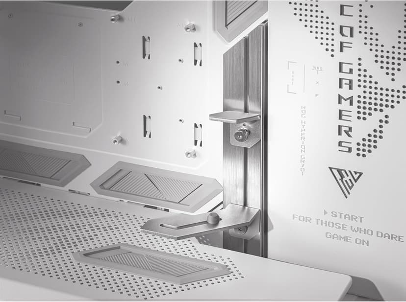 ASUS ROG Hyperion GR701 EATX Full-Tower Computer case with Semi-Open Structure, Tool-Free Side Panels, Supports up to 2 x 420mm radiators, Built-in Graphics Card Holder, 2X Front Panel Type-C