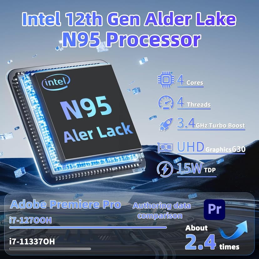【Win 11 Pro/Office 2019】2-in-1 Convertible Laptop, 14" 2.2K Touchscreen, Detachable Magnetic Keyboard, 12th Gen Alder Lake-N95, 16GB DDR5 RAM, 512GB/1TB SSD, HD Camera, Cooling Fan, Type-C (512G SSD)