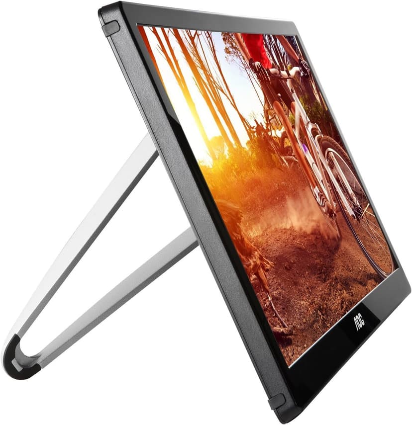 AOC e1659Fwu 16-Inch Ultra Slim 1366x768 Res 200 cd/m2 Brightness USB 3.0-Powered Portable LED Monitor (Renewed)