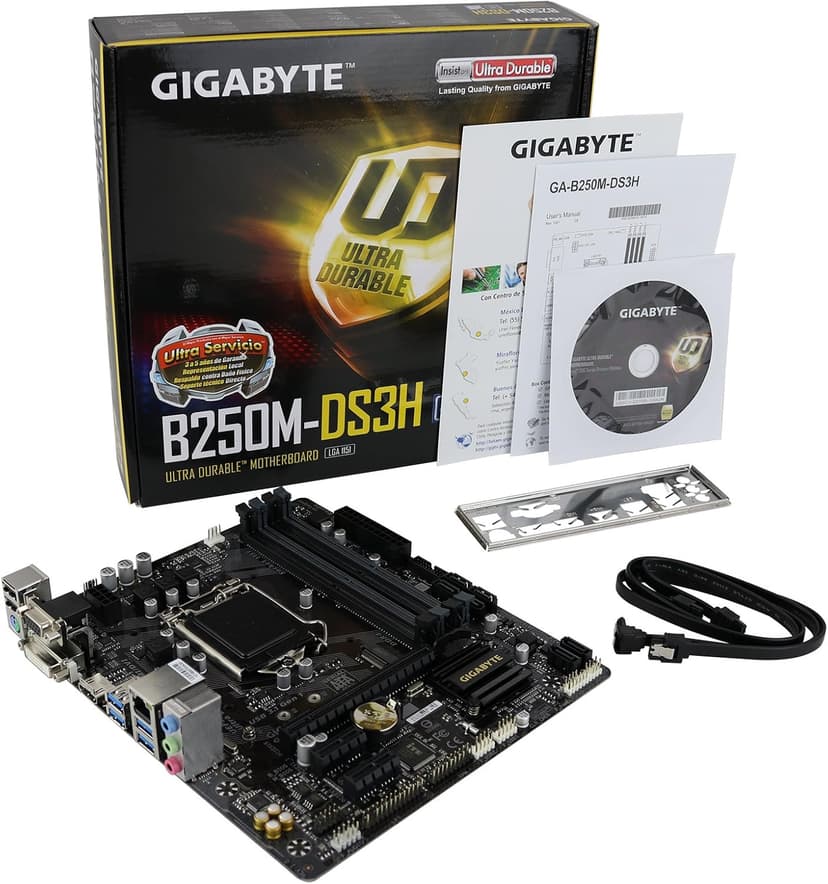 GIGABYTE GA-B250M-DS3H LGA1151 Intel Micro ATX DDR4 Motherboard