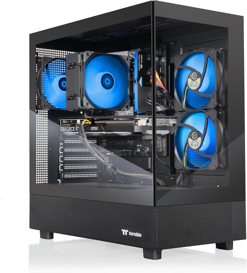Thermaltake LCGS View i1460-170 Gaming Desktop (Intel Core™ i5-14400F, ToughRam 16GB DDR5 6000MT/s RGB Memory, NVIDIA GeForce® RTX 5060, 1TB NVMe M.2, WiFi, Windows 11) V17B-B760-560-LCS
