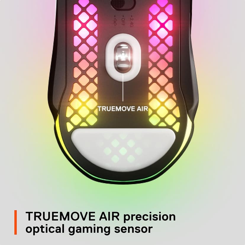 SteelSeries Aerox 5 Wireless Ergonomic 9-Button TrueMove Air Sensor 18000 CPI Ultra-Lightweight Design Gaming Mouse - Black (Renewed)