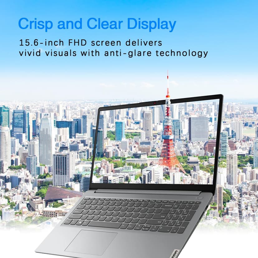 Lenovo IdeaPad 15.6 FHD Laptop w/Microsoft Office Lifetime License, AI-Powered Intel Core i7, Long Battery Life, Backlit KB, Fingerprint Reader, w/WOWPC Bundle, Win 11 (16GB RAM | 1TB PCIe SSD)