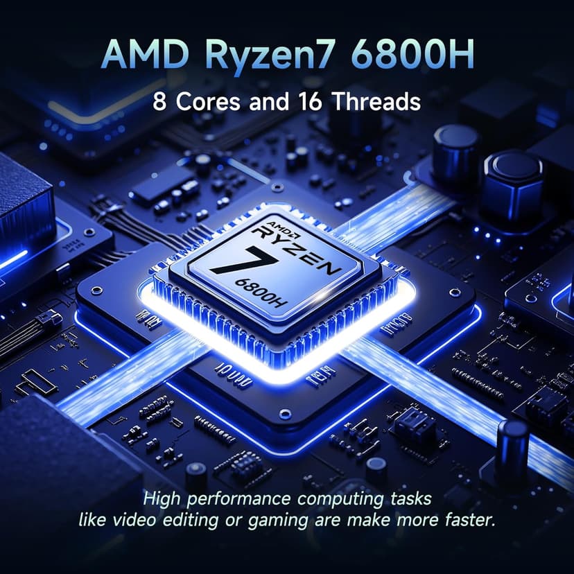 NIMO 17.3" IPS FHD-Gaming-Laptop, 8 Cores AMD Ryzen 7 6800H 32GB DDR5 RAM 1TB SSD (Beat Intel i7-12700H, Up to 4.7GHz) AMD Radeon 680M GPU-Computer with 100W Type-C Backlit Keyboard, Fingerprint