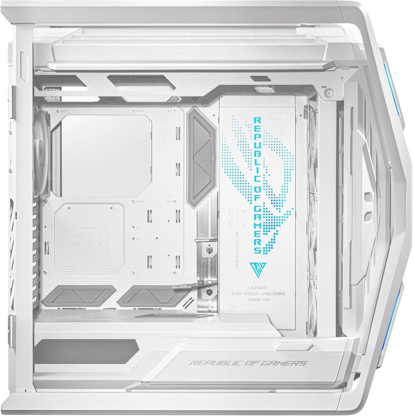ASUS ROG Hyperion GR701 EATX Full-Tower Computer case with Semi-Open Structure, Tool-Free Side Panels, Supports up to 2 x 420mm radiators, Built-in Graphics Card Holder, 2X Front Panel Type-C