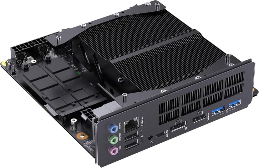 MINISFORUM BD795i SE Motherboard AMD Ryzen 9 7945HX(16C/32T) Gaming Mini PC Without RAM/SSD/OS, 2X DDR5 SODIMM Slots, 2X PCIe4.0 SSD, M.2 2230 Key E Slot, HDMI+DP+USB-C Triple Video Outputs Computer