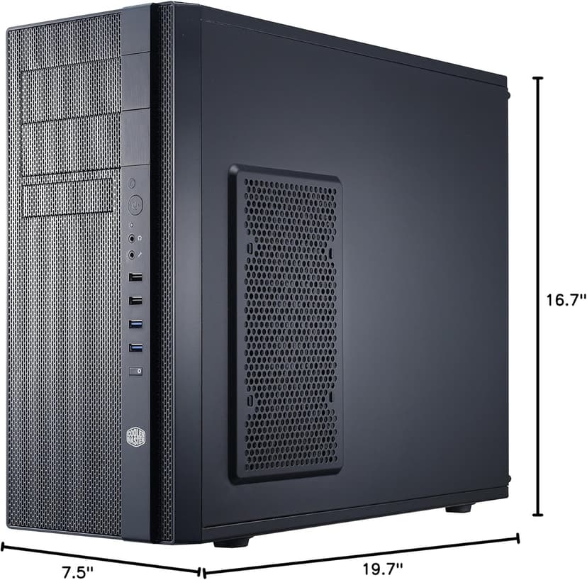 Cooler Master N400 - Mid Tower Computer Case with Fully Meshed Front Panel (NSE-400-KKN2)