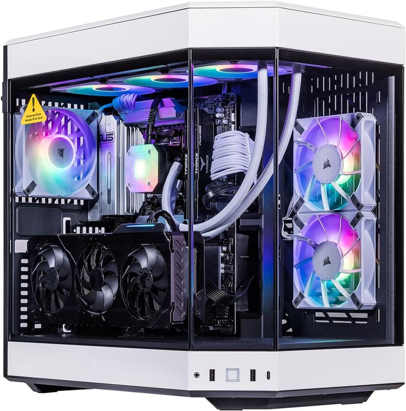 Velztorm Praetix 3D Prebuilt PC - Beats 4090 (AMD Ryzen 7 9800X3D, GeForce RTX 5080, 32GB DDR5, 2TB PCIe SSD, RGB Fans, 360mm AIO, 1000W PSU, WiFi 7, Bluetooth 5.4, RJ-45, HDMI, Win 11 Pro)