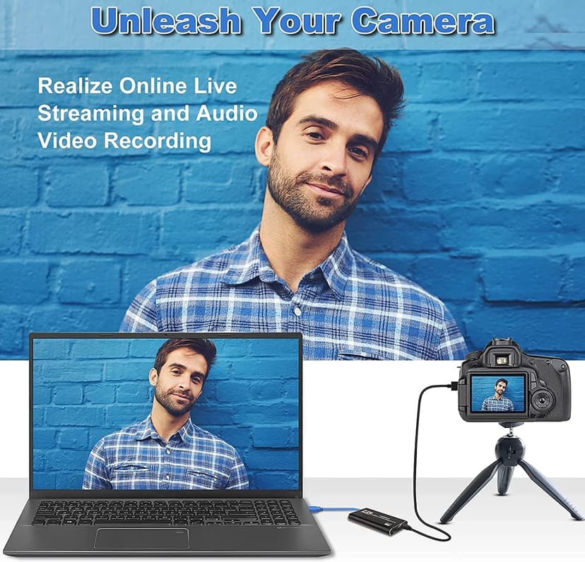 Capture Card, 4K HDMI Audio Video Capture Card, USB 3.0 Capture Adapter 1080P 60FPS Video Recorder Device for Game Recording, Works for Nintendo Switch, Streaming Live,Support X-Box/OBS/Camera/PC