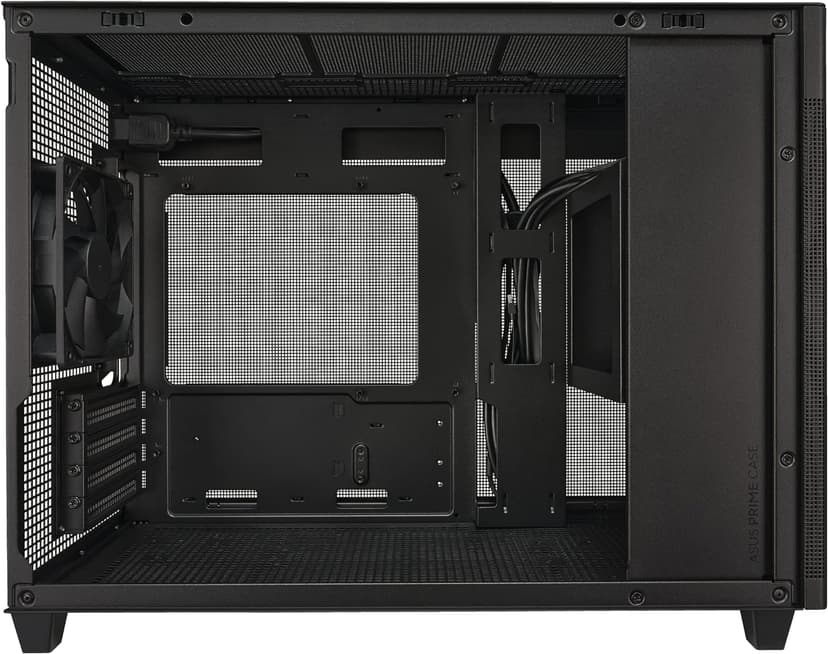 ASUS Prime AP201 33-Liter MicroATX Black case with Tool-Free Side Panels and a Quasi-Filter mesh, with Support for 360 mm Coolers, Graphics Cards up to 338 mm Long, and Standard ATX PSUs
