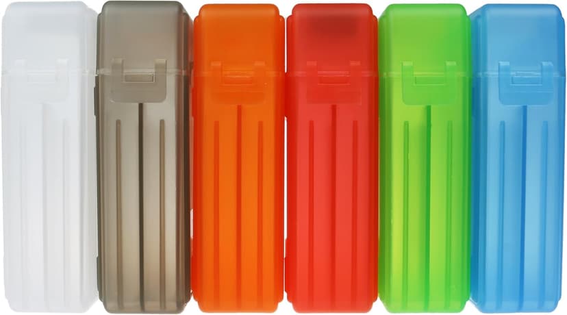 2.5 Inches SSD Hard Disk Drive Protection Storage Box Case For Solid State Disk, Pack of 3 Assorted Colors(Grey/White/Green)