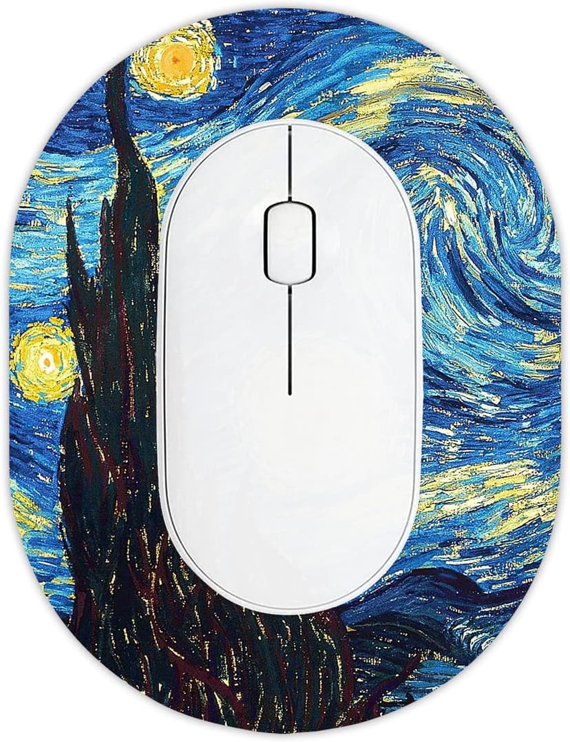 Small Mouse pad mall, only Takes up Wrist and Mouse Space, Washable Lycra Non-Slip Rubber Base, Office, Travel, Small