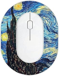 Small Mouse pad mall, only Takes up Wrist and Mouse Space, Washable Lycra Non-Slip Rubber Base, Office, Travel, Small